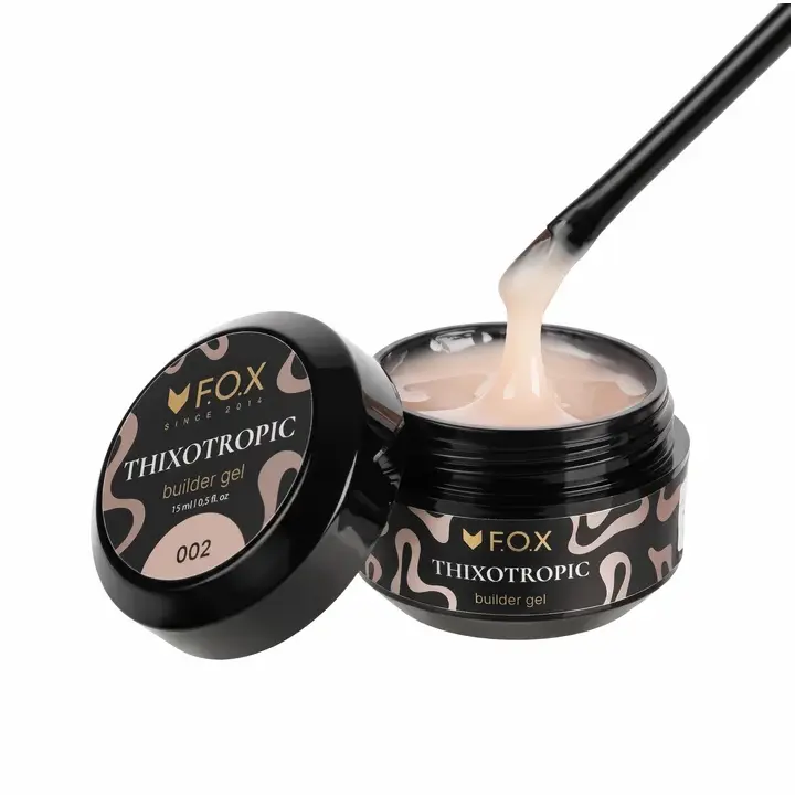 F.O.X. Builder Gel Thixotropic #002,15 ml. Будівельний гель з тиксотропними властивостями — F.O.X, NAILSMADE