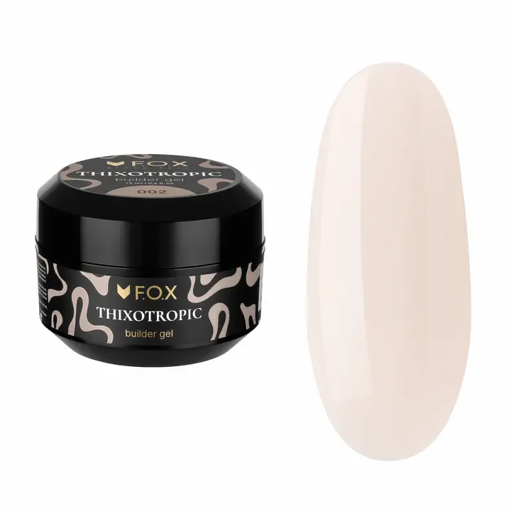 F.O.X. Builder Gel Thixotropic #002,15 ml. Будівельний гель з тиксотропними властивостями — F.O.X, NAILSMADE