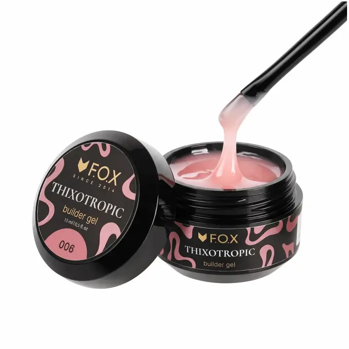 F.O.X. Builder Gel Thixotropic #006,15 ml. Будівельний гель з тиксотропними властивостями — F.O.X, NAILSMADE