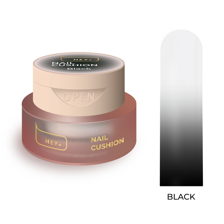 HEYLOVE. Nail cushion «Black», 2 g, гелева фарба для омбре, стемпінгу та малювання, насичений чорний — HEYLOVE, NAILSMADE