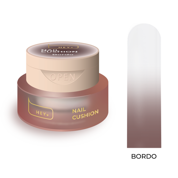 HEYLOVE. Nail cushion «Bordo», 2 g, гелева фарба для омбре, стемпінгу та малювання, глибокий бордовий — HEYLOVE, NAILSMADE