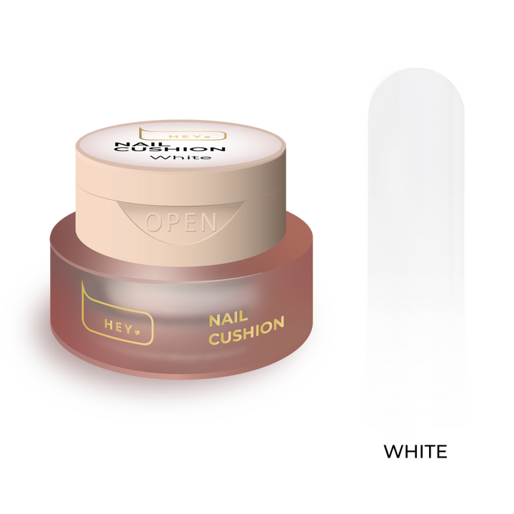 HEYLOVE. Nail cushion «White», 2 g, гелева фарба для омбре, стемпінгу та малювання, білий — HEYLOVE, NAILSMADE