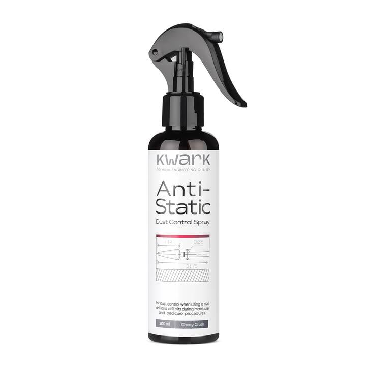 KWARK. Anti-Static Spray, 200 ml. Спрей-антистатик для контролю пилу, Cherry Crush — KWARK, NAILSMADE