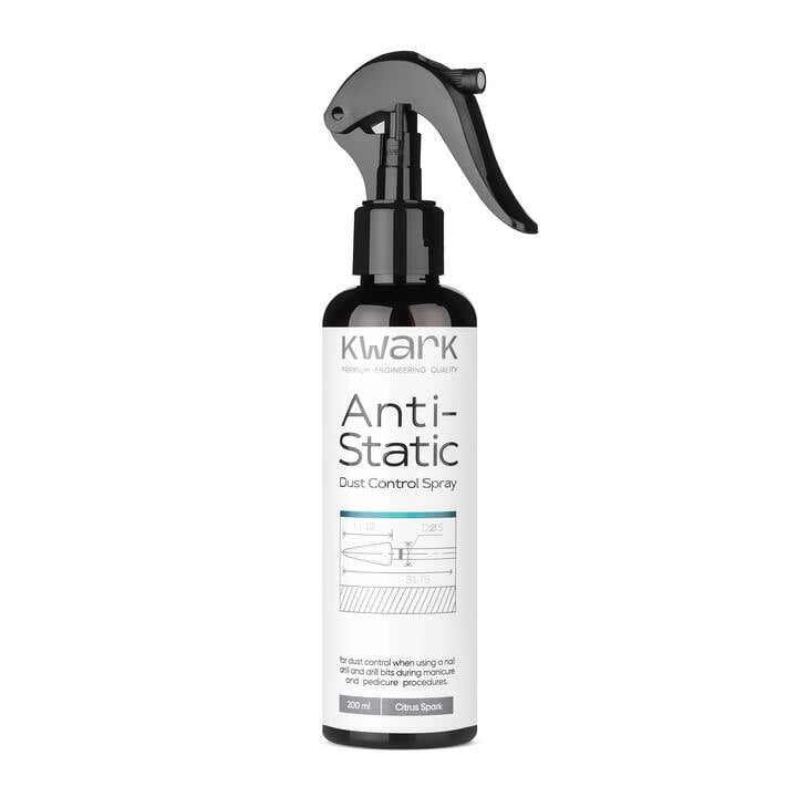KWARK. Anti-Static Spray, 200 ml. Спрей-антистатик для контролю пилу, Citrus Spark — KWARK, NAILSMADE