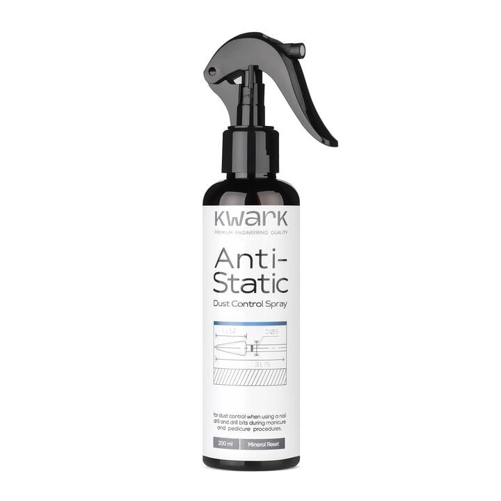 KWARK. Anti-Static Spray, 200 ml. Спрей-антистатик для контролю пилу, Mineral Reset — KWARK, NAILSMADE