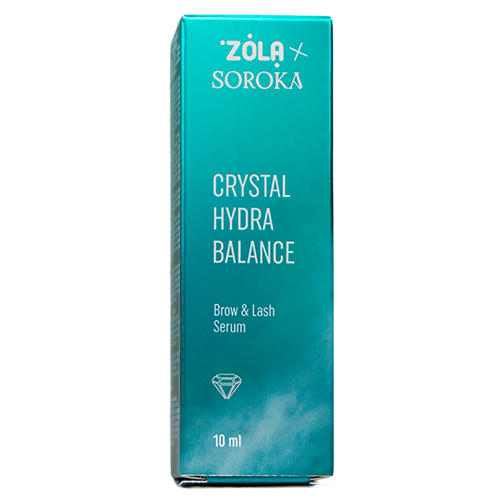 ZOLA × SOROKA. Brow and Lash Serum, Crystal Hydra Balance, 10 ml. Сироватка для брів та вій — ZOLA, NAILSMADE