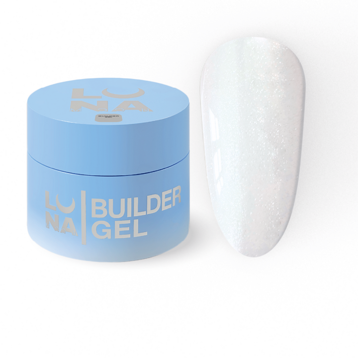 LUNAmoon. Mousse Gel #01, 30 ml, густий гель для нарощування, з шимером — LUNAmoon, NAILSMADE