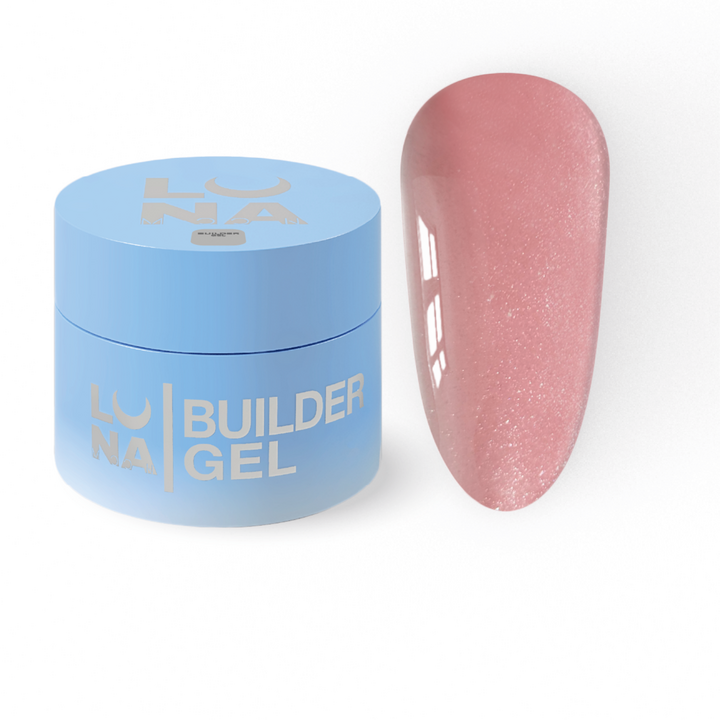 LUNAmoon. Mousse Gel #06, 30 ml, густий гель для нарощування, з шимером — LUNAmoon, NAILSMADE