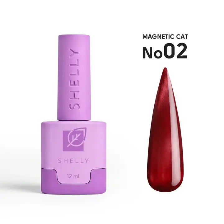 SHELLY. Gel Polish, Magnetic Cat #02, 12 ml. Гель лак "Котяче око" — Shelly, NAILSMADE