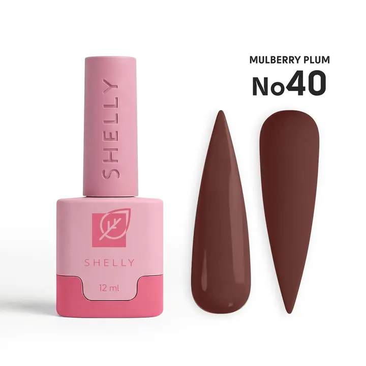 SHELLY. Gel Polish #40, Mulberry Plum, 12 ml. Гель лак — Shelly, NAILSMADE