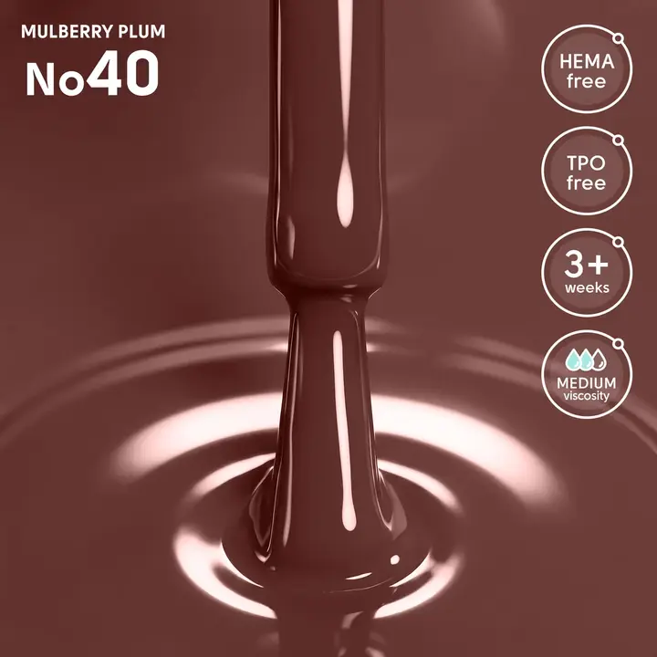 SHELLY. Gel Polish #40, Mulberry Plum, 12 ml. Гель лак — Shelly, NAILSMADE