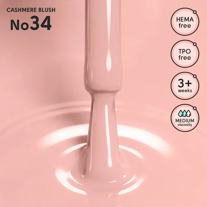 SHELLY. Gel Polish #34, Cashmere Blush, 12 ml. Гель лак — Shelly, NAILSMADE