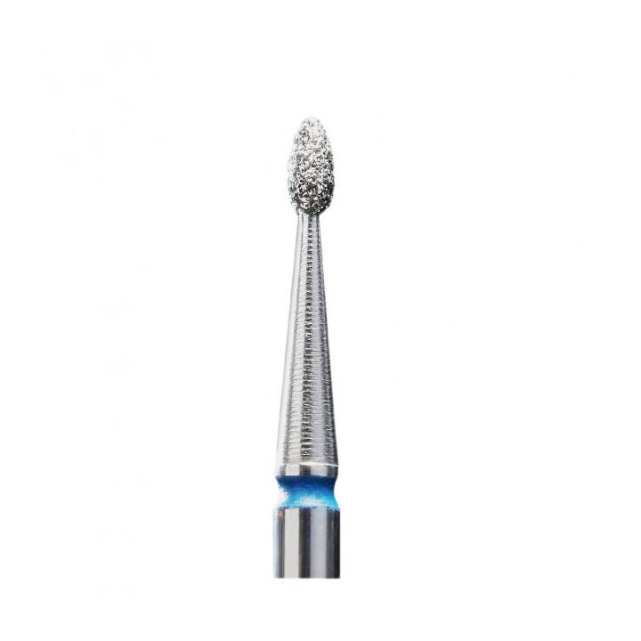 STALEKS Фреза алмазна "ПОЧКА ЗАОКРУГЛЕНА" синя, Ø 1.6 mm #1