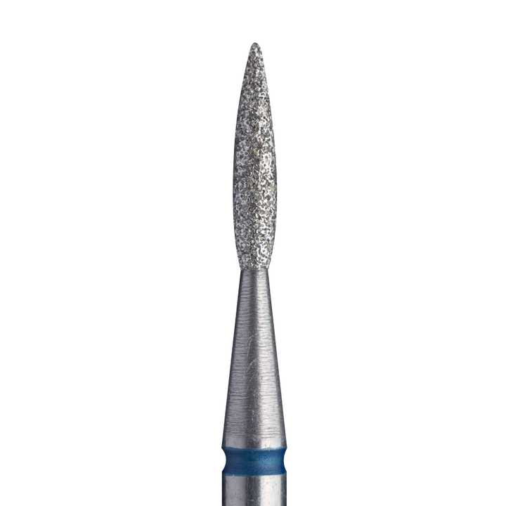 STALEKS Фреза алмазна "ПОЛУМ'Я" синя, Ø 1.6 mm, гостра #1