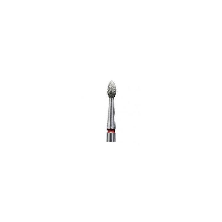 STALEKS Фреза алмазна "ПОЧКА" червона, Ø 2.5 mm, гостра #1