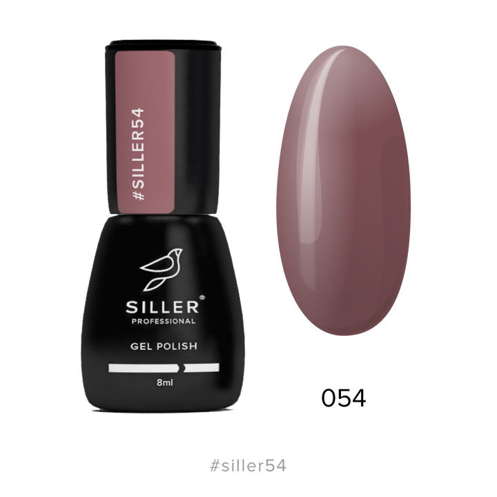 SILLER Gel Polish №54 PINK COCOA, рожеве какао, 8 ml, гель-лак #1