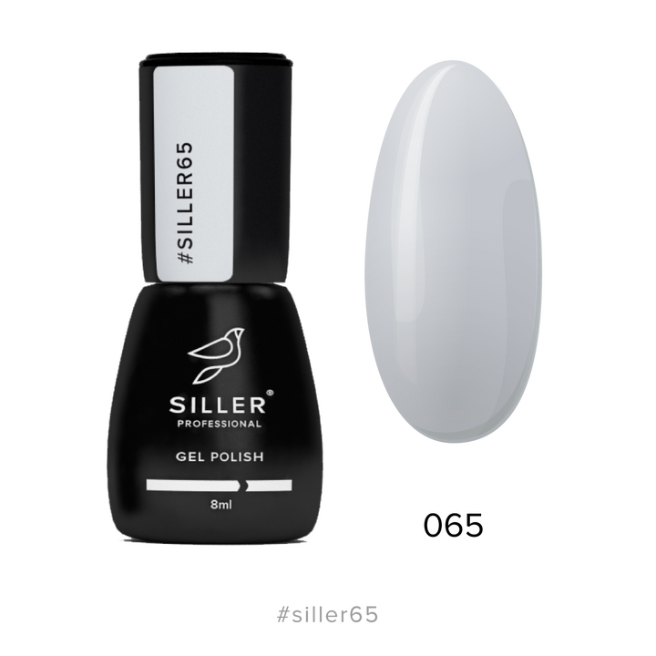 SILLER Gel Polish №65 CLASSICAL GREY, класичний сірий, 8 ml, гель-лак #1