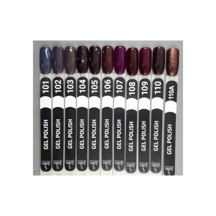 SILLER Gel Polish №105 EGGPLANT, баклажан, 8 ml, гель-лак #4