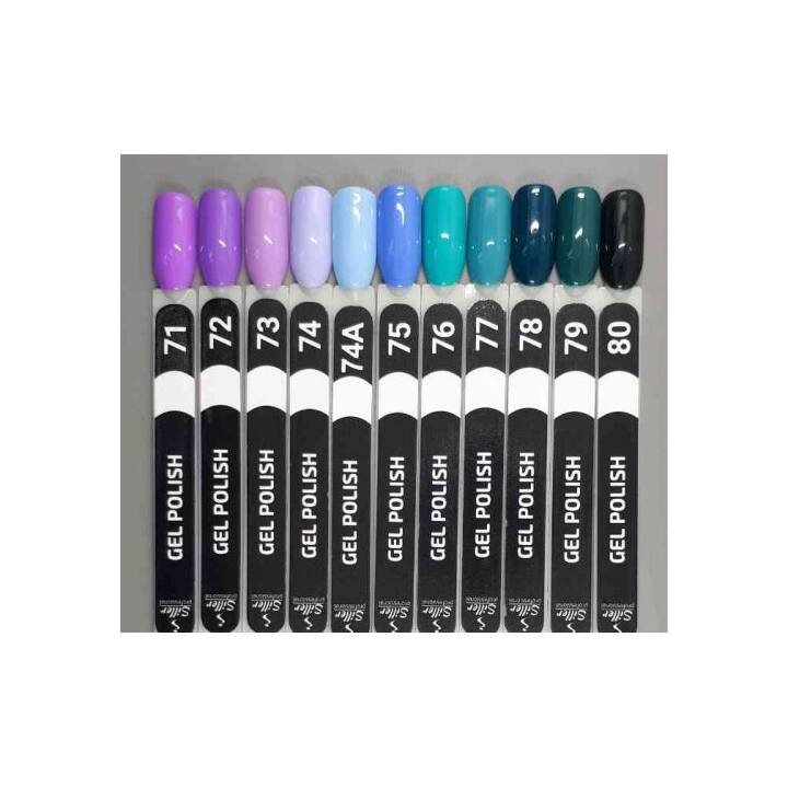 SILLER Gel Polish №80 VERY DARK GREEN, чорно-зелений, 8 ml, гель-лак #2