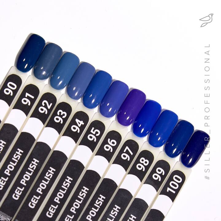 SILLER Gel Polish №92 DUSTY BLUE, припилений синій, 8 ml, гель-лак #2