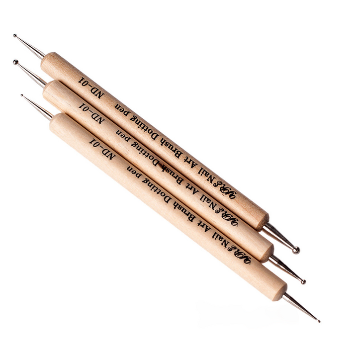 Conjunto de 3 peças, Dotting tool de madeira #2