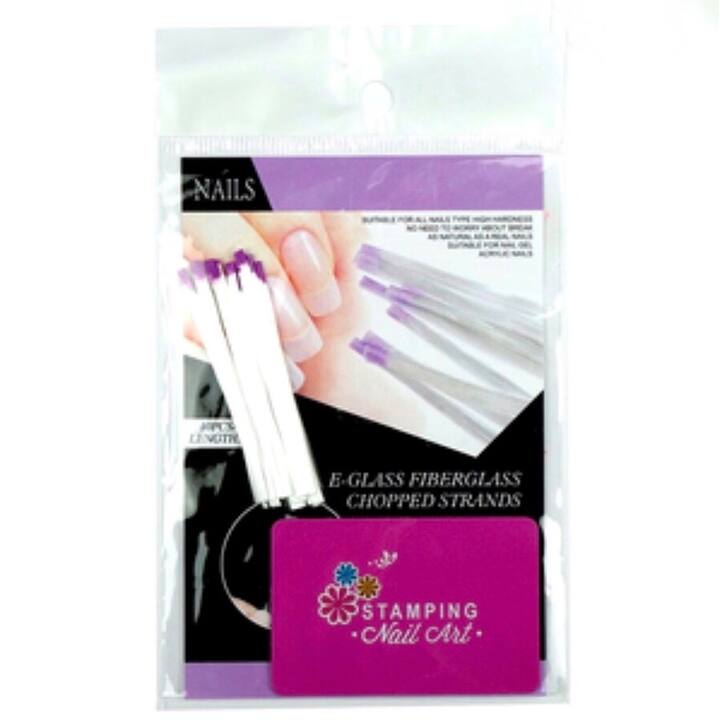 Nail Fiber Glass, 10 pcs, Fibra di vetro per modellazione unghie, strisce #1