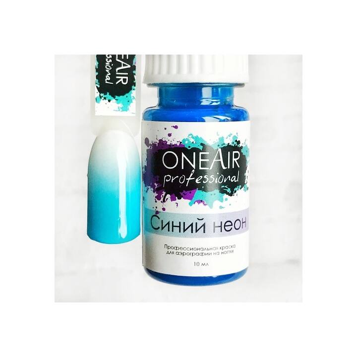 OneAir Professional NEON Vernice neon per aerografo BLU, 10 ml #1