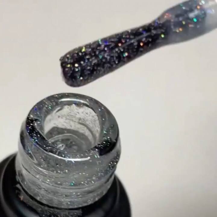 SILLER Top No Wipe SHINE HOLOGRAPHIC №1, 8 ml #2