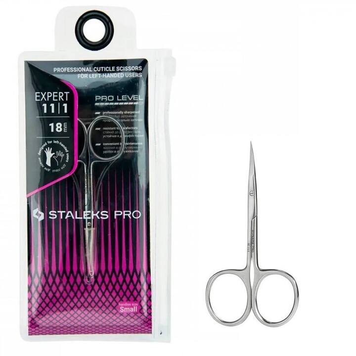 STALEKS Cuticle scissors, LEFT, Ножиці для кутикули (ДЛЯ ЛІВШІ), леза 18 мм, EXPERT 11 TYPE 1 #4