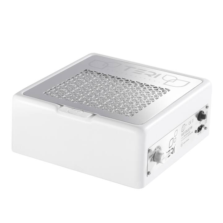 TERI, Desktop portable Nail dust Collector "Teri 800 M", Витяжка настільна, біла зі сталевою решіткою "metallic" #1