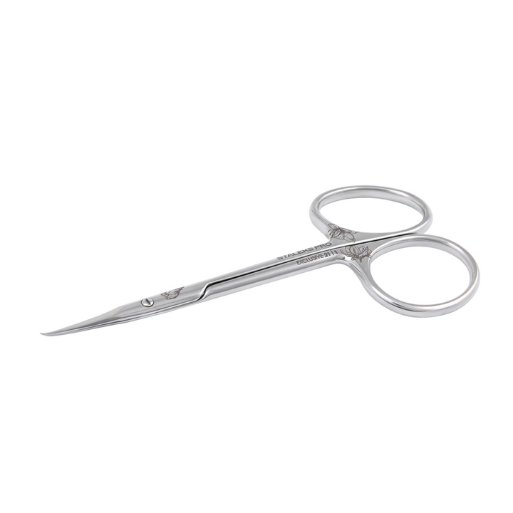 STALEKS Cuticle scissors, Ножиці з гачком для кутикули EXCLUSIVE 21 TYPE 1 Magnolia #3