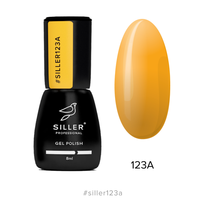 SILLER Gel Polish №123A PUMPKIN, гарбузовий, 8 ml, гель-лак #1
