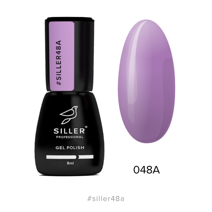 SILLER Gel Polish №48A MAUVE, ліловий, 8 ml, гель-лак #1