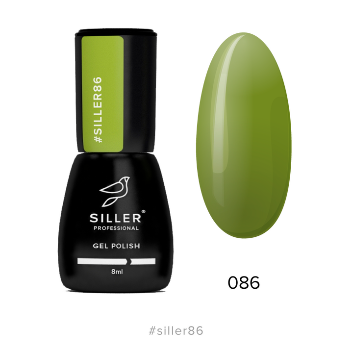 SILLER Gel Polish №86 FOREST GREENS, лісова зелень, 8 ml, гель-лак #1