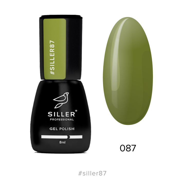 SILLER Gel Polish №87 OLIVE, оливковий, 8 ml, гель-лак #1