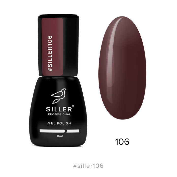 SILLER Gel Polish №106 RED TREE, червоне дерево, 8 ml, гель-лак #1