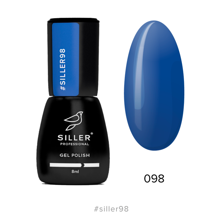 SILLER Gel Polish №98 ULTRAMARINE, ультрамарин, 8 ml, гель-лак #1