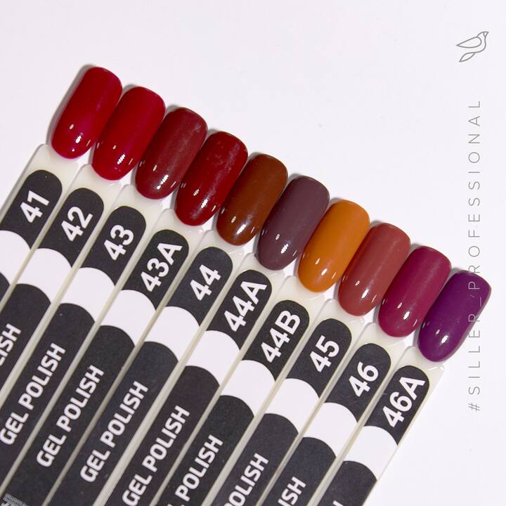 SILLER Gel Polish №46A PLUM, сливовий, 8 ml, гель-лак #2