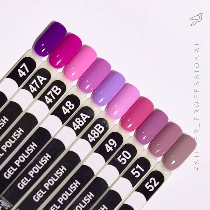 SILLER Gel Polish №52 COOL BEIGE, холодний беж, 8 ml, гель-лак #2