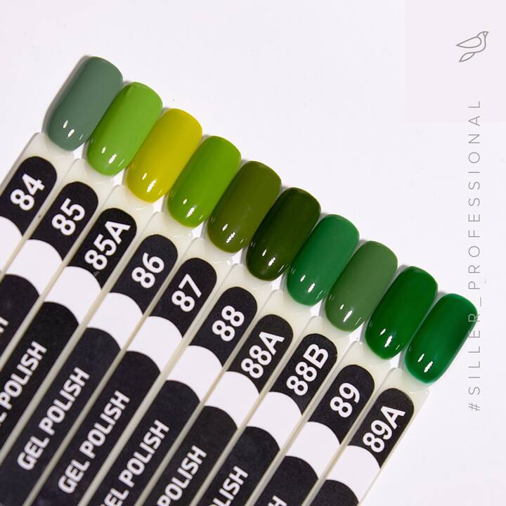 SILLER Gel Polish №88 DARK OLIVE, темно-оливковий, 8 ml, гель-лак #2