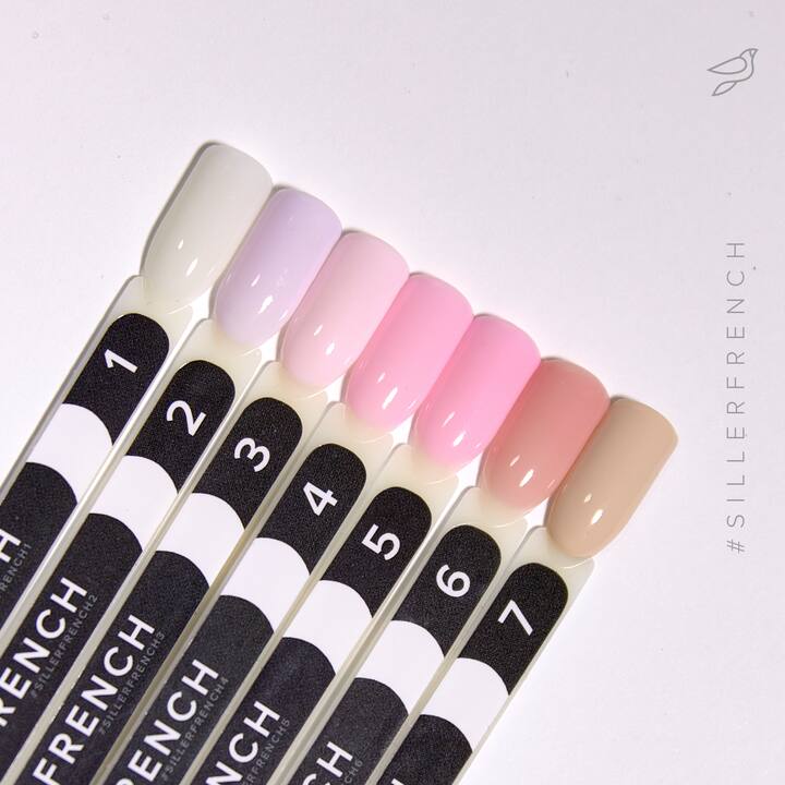 SILLER Gel Polish French №5, рожевий нюд, 8 ml, гель-лак #2