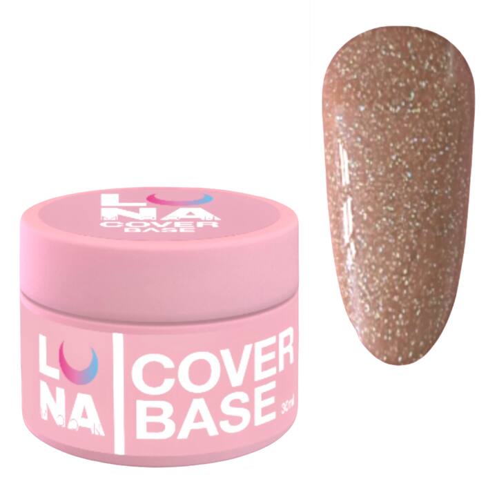 LUNAmoon. Cover BASE #9, Coffee with SHIMMER, 30 ml #2