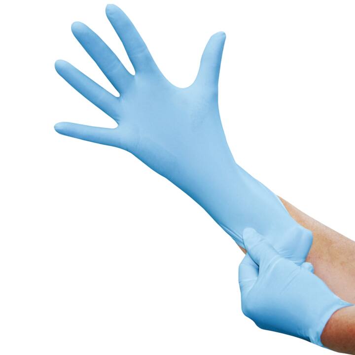 Medicom SafeTouch Slim, Guanti in nitrile, M, 100 pezzi, azzurri #2