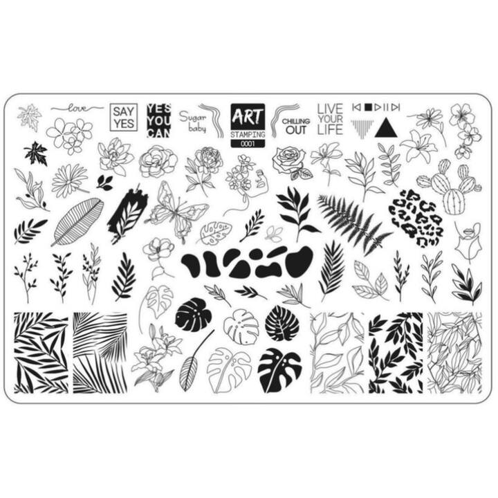 ART STAMPING Пластина для стемпінгу 0001 by Vakula #1