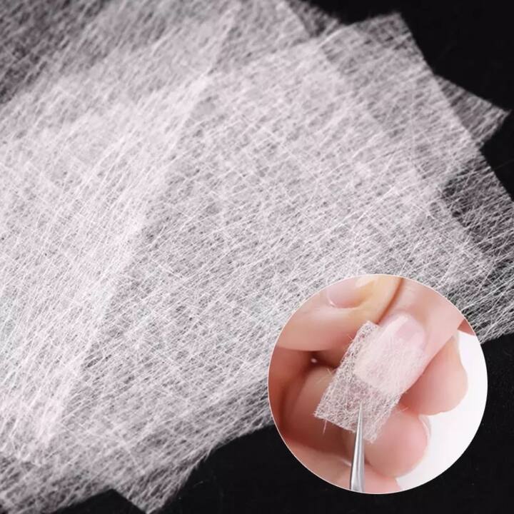 Fibra di vetro per ricostruzione e riparazione unghie, 6 x 4 cm, 20 pz #2