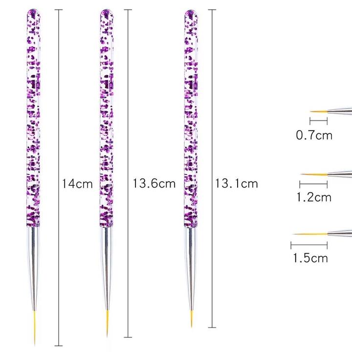 Set da 3 pezzi, Pennelli per disegnare #2