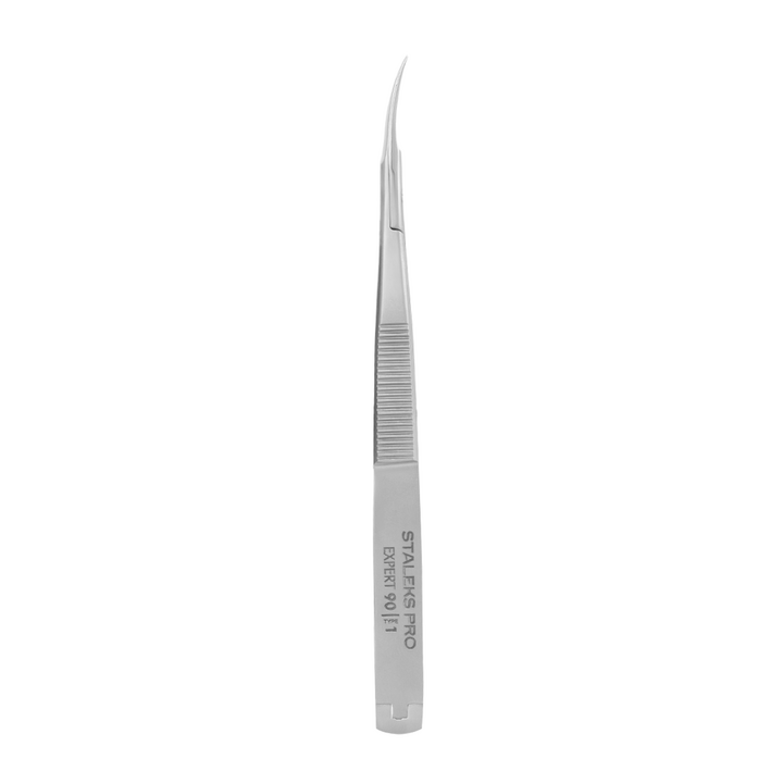 STALEKS Micro Scissors, Твізери (мікроножиці) для брів, для вій, для кутикули EXPERT 90 TYPE 1, 15 mm #3
