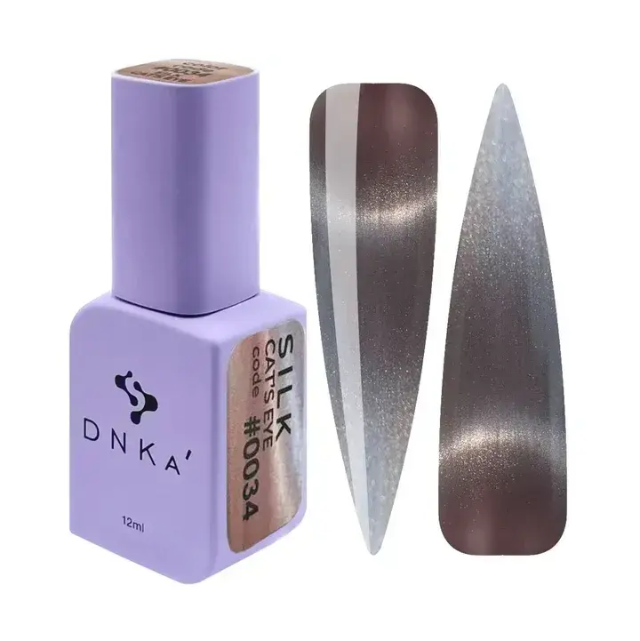 DNKa’. Gel Polish Cat`s Eye, Silk, #0034, 12 ml, гель-лак "Котяче око" #1