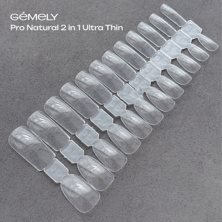 GÉMELY (ex GA&MA). Upper forms, Natural 2 in 1, Ultra Thin, 120 pcs. Верхні форми "Натуральні" 2 в 1, надтонкі #3