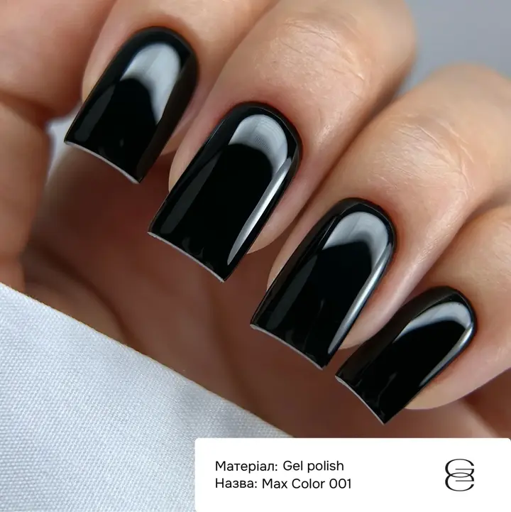 GÉMELY (ex GA&MA). Gel polish, Max Color #001 Black, 10 ml, гель-лак #2